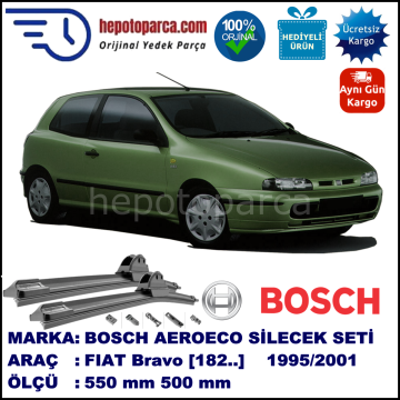 FIAT Bravo [182..] 10.1995-09.2001, 550 / 500 mm. BOSCH AEROECO Aparatlı Muz Silecek