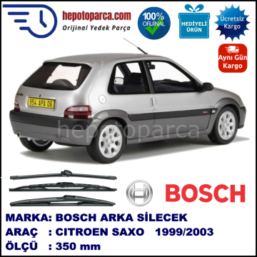 CITROEN Saxo [S8] 350 mm 10.1999-09.2003 BOSCH Arka Silecek