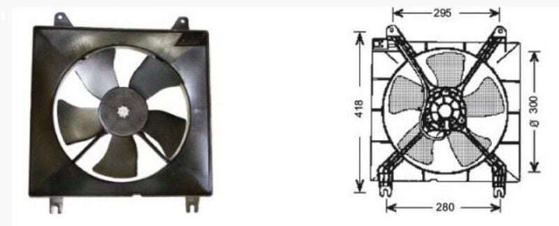 RFM1710 FAN MOTORU TOYOTA COROLLA PERVANELİ