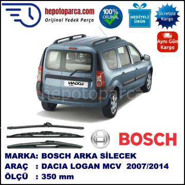 DACIA Logan MCV [KS/FS] 350 mm 01.2007-... BOSCH Arka Silecek