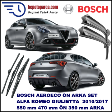 ALFA ROMEO Giulietta [940] 05,2010-,,, Bosch Aeroeco Ön ve Arka Silecek Takımı