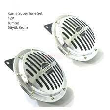2751583 CARUB KORNA SÜPER TONE SET 12V.KROM JUMBO.B 155mm KROM