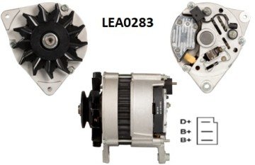 LEA0283  ALTERNATOR A127/14V/55A JCB 2CX,3CX, 3D LOADER,406,410...FORKLIFT -ROVER MAESTRO,MG -MF 1014,1114...