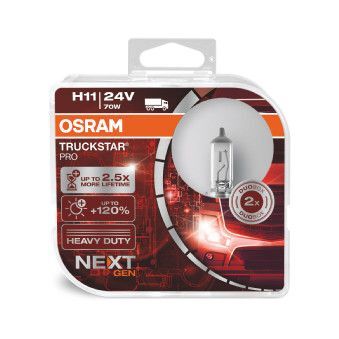 OSRAM 64216 TSP 24V H11 70W AMPÜL %100 GÜÇLÜ 2 KAT UZUN