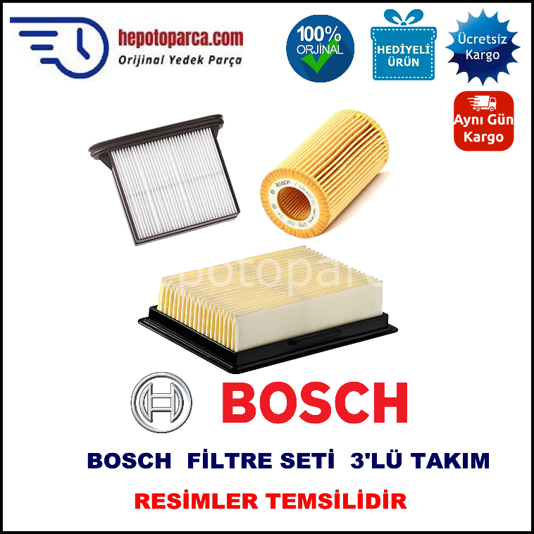 AUDI A4 2.0 FSI (11.2001 - 12.2004) BOSCH Filtre Seti filitre