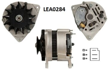 LEA0284  ALTERNATOR A127/14V/55A FORD TRANSIT  III 80,100...MF 184,274,294 TRACTOR -ROVER MAESTRO,METRO...