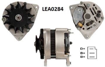 LEA0284  ALTERNATOR A127/14V/55A FORD TRANSIT  III 80,100...MF 184,274,294 TRACTOR -ROVER MAESTRO,METRO... 61920188