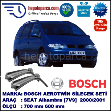 SEAT Alhambra [7V9] 06.2000-06.2001 700/600 mm Bosch Aerotwin Araca Özel Silecek