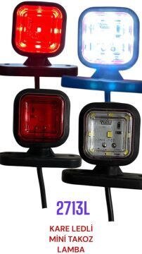 KARA MİNİ TAKOZ LAMBA KIRMIZI BEYAZ