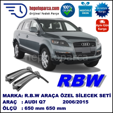 AUDI Q7 MUZ SİLECEK TAKIMI RBW ARACA ÖZEL (2006-2015)
