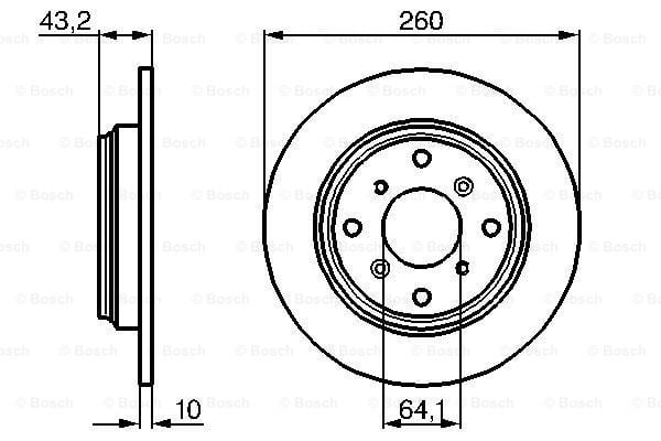 Fren Diski, Arka, [260 /10-8 mm], Civata Kiti Prelude 2.0i 16V 199202 - 199609; Prelude 2.3i 16V 4WD 199202 - 199609; Accord 2.2i 16V Sedan 199001 - 199305; Prelude 2.2i 16V 199302 - 199609; Prelude 2.2i 24V 199209 - 199609; Prelude 2.3 i 16V 199 HON