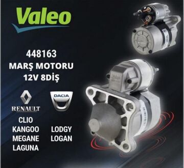 448163 MARŞ MOTORU MEGANE I-II CLIO II KANGOO  8 DİŞ