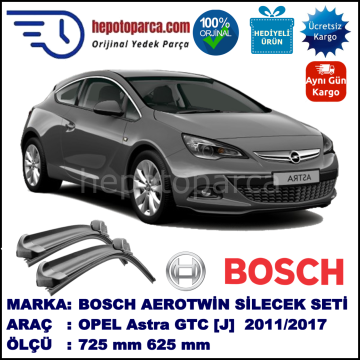 OPEL Astra GTC [J] 09.2011-... 725/625 mm Bosch Aerotwin Araca Özel Silecek