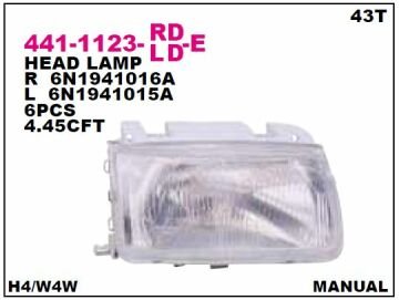 ÖN FAR SAĞ BEYAZ POLO III 95-98  VOLKSWAGEN POLO WOS10PO001   6N1941-018