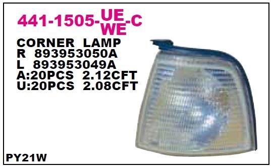 SİNYAL LAMBASI ÖN SAĞ A80 86-94  AUDI 80 BMC PROFOSYONEL SİNYAL DUYSUZ    893953050A