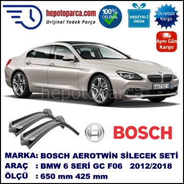 BMW Serie 6 GC [F 06] 05.2012-... 650/425 mm Bosch Aerotwin Araca Özel Silecek