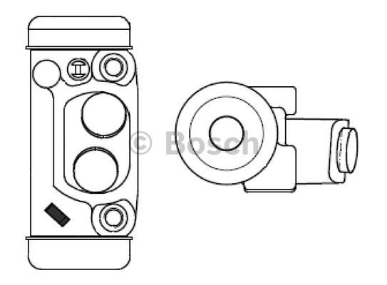Tekerlek Silindiri - [ø 19,05 mm]KIA K 2500 TCi 200109 - ; Pregio 3.0 Diesel 199702 - 200312 KIA 0K72B26710
