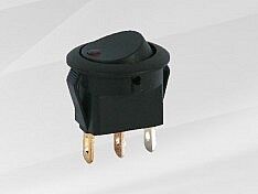 11-042  IŞIKLI AÇMA KAPAMA ANAHTARI KIRMIZI   (BUTON TİPİ)