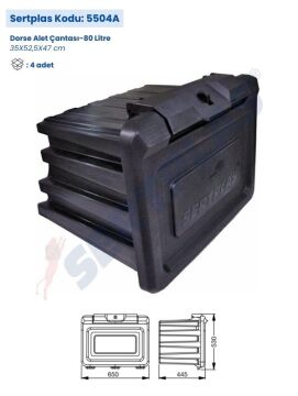 5504A Dorse Alet Çantası 80 Lt