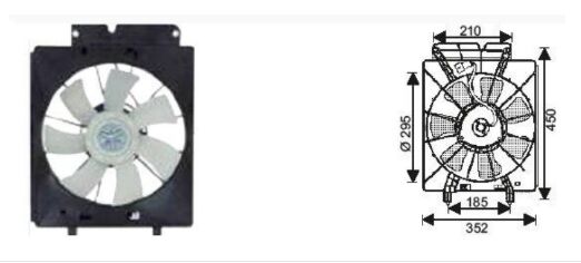 RFM4710 FAN MOTORU HONDA CRV 2.0 150 HP 2002-2006  L