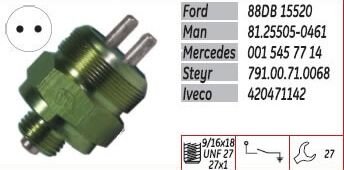 140005 GERİ VİTES MÜŞÜRÜ MAN STAYR İVECO MERCEDES 319781 420471142 79100710068 81255050461 0015457714 88DB15520 0015457714