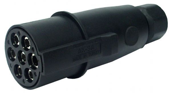 14-018  7'Lİ N TİPİ PLASTİK TIR RÖMORK FİŞİ ( TERMİNALLİ ve KONNEKTÖRLÜ)  DORSE FİŞİ 8JA008084001 51305589 SCHMITZ 064710