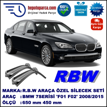 BMW 7 SERIES [F01,F02,F03,F04] MUZ SİLECEK TAKIMI RBW ARACA ÖZEL (2008-2015)