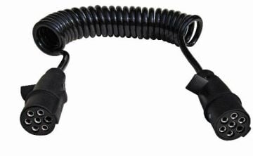 14-031  7'Lİ N TİPİ PLASTİK TIR RÖMORK FİŞİ   POLİÜRETAN KABLOLU (TERMİNALLİ ve KONNEKTÖRLÜ)  DORSE FİŞİ 8KA004797041 51276620 SCANIA 20223041