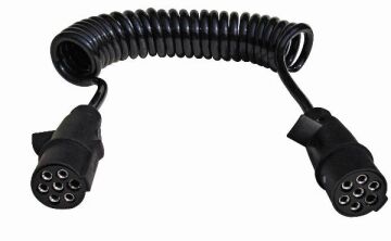 14-031  7'Lİ N TİPİ PLASTİK TIR RÖMORK FİŞİ   POLİÜRETAN KABLOLU (TERMİNALLİ ve KONNEKTÖRLÜ)  DORSE FİŞİ 8KA004797041 51276620 SCANIA 20223041