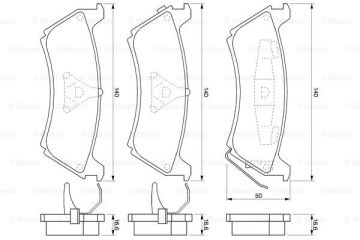 Disk Balata - Arka - [WVA 23191] -  [ 140X50X16,6  ML 270 CDI 199911 - 200506; ML 320 199803 - 200209; ML 400 CDI 200109 - 200506; ML 230 199803 - 200006; ML 350 200302 - 200506; ML 500 200109 - 200506; ML 350 200208 - 200301 MB A1634202420; MB A1634