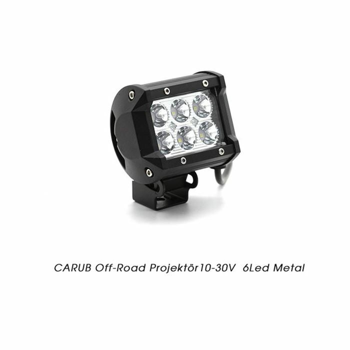 3010591 OFF-ROAD PROKEKTÖR 10-30V 6LED METAL ÇAKAR