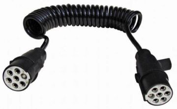 14-032  7'Lİ S TİPİ PLASTİK TIR RÖMORK FİŞİ   POLİÜRETAN KABLOLU (TERMİNALLİ ve KONNEKTÖRLÜ)  DORSE KABLOSU 8KA004797051 51276621 SCANIA 20223051