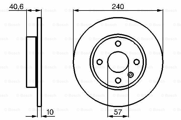 Fren Diski, Arka, [240 / 10-8 mm]OPEL Corsa 1.2 i 16V 200009 - 200408; Corsa 1.7 DI 200009 - 200308; Corsa 1.7 DTI 200009 - 200308; Combo 1.3 CDTI 200510 - 201201; Combo 1.3 CDTi 200603 - 201201; Corsa 1.4 i 16V 200009 - 200308; Corsa 1.0 VAU 9196592