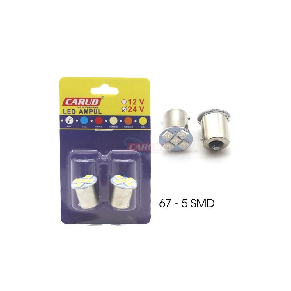 0403017 CARUB AMPUL 12V 5 LED 67 SMD BEYAZ SET