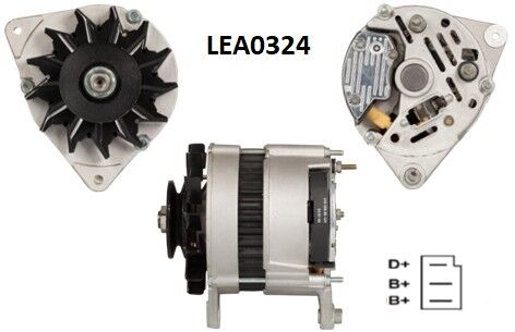 LEA0324  ALTERNATOR A127/14V/55A 61920187