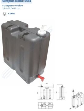 5514 5514 Su Tankı 40 Lt