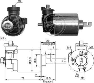 605    MARŞ OTOMATİĞİ 12V HONDA CIVIC ACCORD YM 31210P2C901