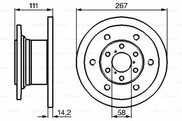 Fren Diski, Ön, [267 /14-12,8 mm] Daily 35-10 Turbo 199605 - 199905; Daily 35-12 Turbo 199010 - 199604; Daily 35-12 Turbo 199605 - 199905; Daily, Grinta 35-10 Turbo 198502 - 198906; Daily 35- 8 199102 - 199604; Daily 35-10 Turbo 19920 LAI 1904529; IV