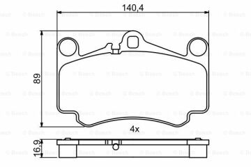 Disk BalataPORSCHE 911 3.8 S Carrera 08.2004 - 05.2008; 911 3.6 Turbo Coupe 4 06.2000 - 09.2005; 911 3.8 S Carrera Cabriolet 04.2005 - 05.2008; 911 3.8 S Carrera 4 10.2005 - 05.2008; 911 3.8 S Carrera Cabriolet 4 10.200 POR 99635194912