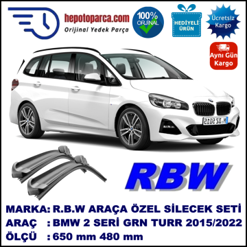BMW 2 SERIES GRAN TOURER [F46] MUZ SİLECEK TAKIMI RBW ARACA ÖZEL (2015→)