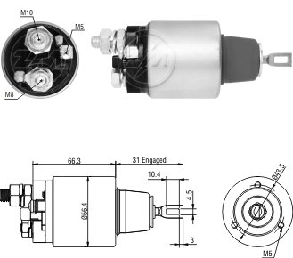 ZM 571  MARŞ OTOMATİĞİ 12V FORD MERCEDES CİVATALI VW TRANSPORTER