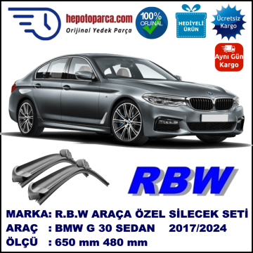 BMW 5 SERIES SEDAN [G30] MUZ SİLECEK TAKIMI RBW ARACA ÖZEL (2017→)