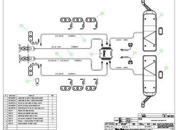 8512-K2T14B5P5-F KARYA (KARIA) T1455 TRAILIGHT SET