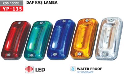 YP-135K  KAŞ LAMBA LEDLİ KIRMIZI