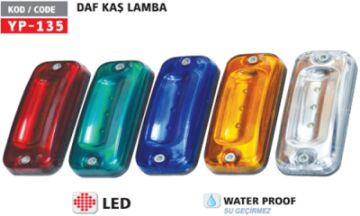 YP-135K  KAŞ LAMBA LEDLİ KIRMIZI