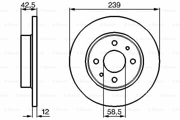 Fren Diski, Ön, [239 /12-11 mm]LADA; ZAZ Samara 1.5 Hatchback 198601 - ; Forma 1.5 199109 - 200012; Samara 1.1 Hatchback 198402 - ; 1102 Tawrija 1.1i 199006 - ; Samara 1.5 Hatchback 199109 - ; 110 1.5 199601 - 200012; Samara 1.1 Hatchback 19 LAA 2108