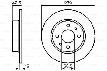 Fren Diski, Ön, [239 /12-11 mm]LADA; ZAZ Samara 1.5 Hatchback 198601 - ; Forma 1.5 199109 - 200012; Samara 1.1 Hatchback 198402 - ; 1102 Tawrija 1.1i 199006 - ; Samara 1.5 Hatchback 199109 - ; 110 1.5 199601 - 200012; Samara 1.1 Hatchback 19 LAA 2108