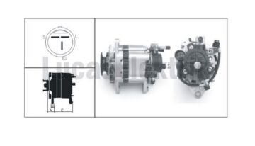 LEA0471  ALTERNATOR  12V/50A ISUZU TROOPER 2. 8TD -OPELCAMPO,MONTEREY -VAUXHALL BRAVA PICKUP,MONTEREY 9119721 1204006 4310890 6204054 8941224884 8943301860 8943820590 8943820591 8943820600 8944195190 LR150421 LR150434 8EL730094001 986038491 22246N 15201 A