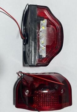 P-100 PLAKA LAMBA LEDLİ  KIRMIZI KOBRA TİP