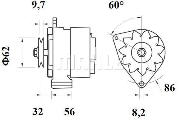 MG 522 Z1660 14V 55A   3838922051049 LETRİKA MAHLE ISKRA MG522 72735521 11201511500 BOSCH 0120489183 DELCOREMY DRA2960 5002271

1323912 1323912